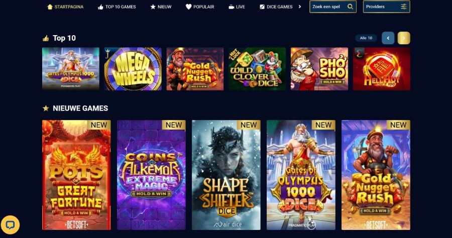 Spelaanbod Magic Betting Casino