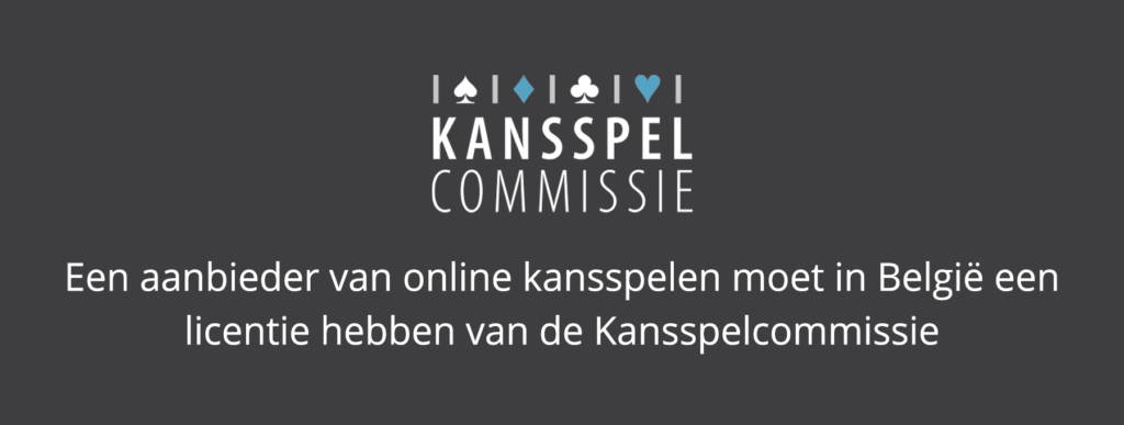 Alleen online casino's met een vergunning van de Kansspelcommissie mogen wettelijk kansspelen aanbieden in België.